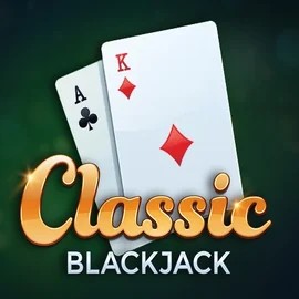 Classic Blackjack online game logo by Red Tiger Gaming on northsspin.ca