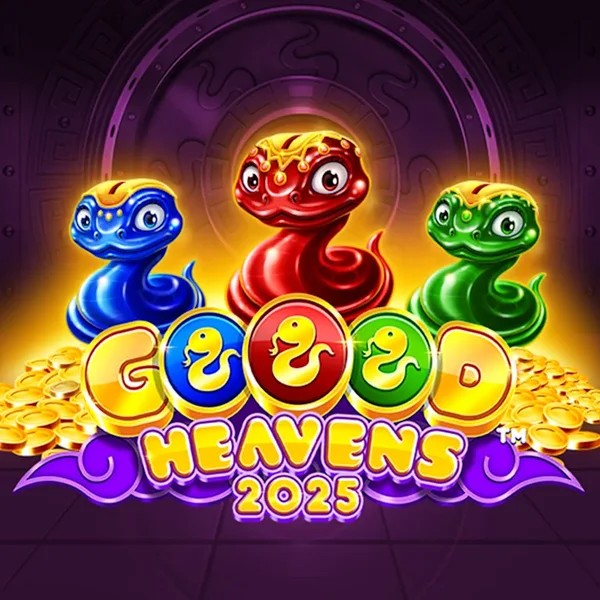 Goood Heavens slot logo by Rarestone Gaming at North Spin Casino