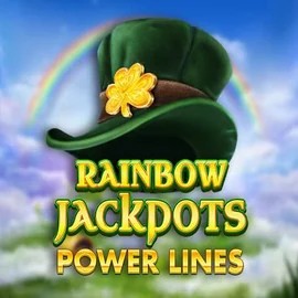 Rainbow Jackpots Power Lines online game logo by Red Tiger Gaming on northsspin.ca