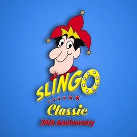 Slingo Classic 20th Anniversary online game logo by Slingo on northsspin.ca